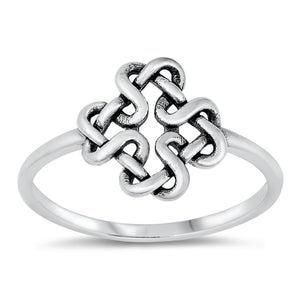 Celtic Knot Eternal Love Wholesale Ring New .925 Sterling Silver Band Sizes 4-10