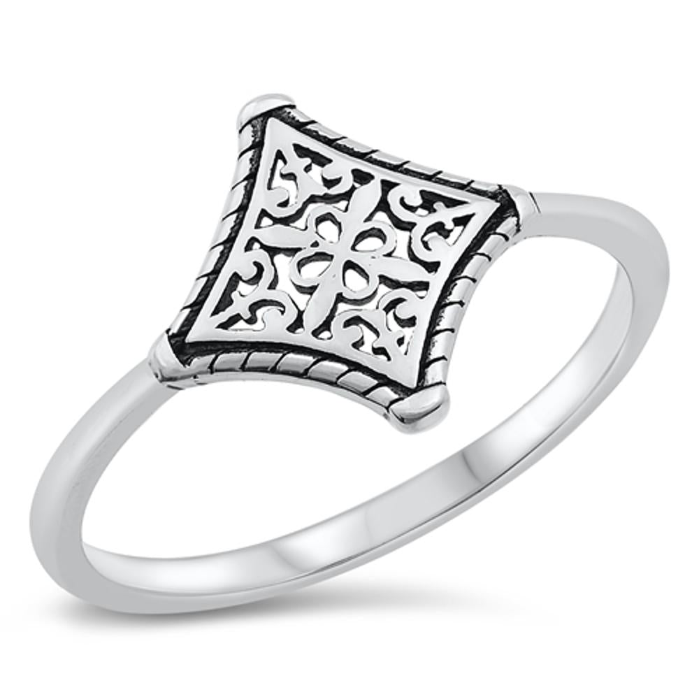 Geometric Star Rope Wholesale Ring New .925 Sterling Silver Band Sizes 4-10