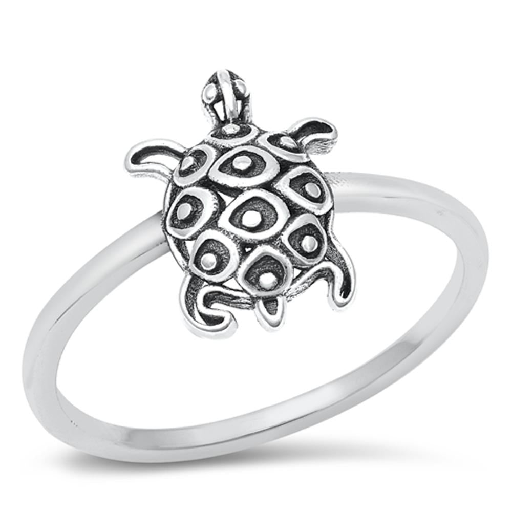 Bali Turtle Tranquility Beautiful Ring New .925 Sterling Silver Band Sizes 4-10