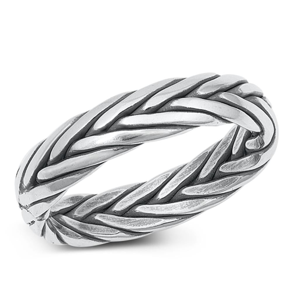 Sterling Silver Braided Band