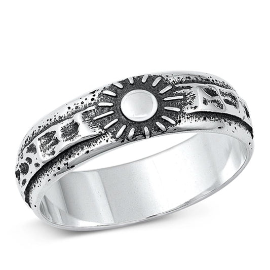 Sterling Silver Sun Ring