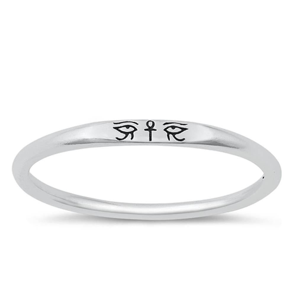 Sterling Silver Eye of Horus Ring