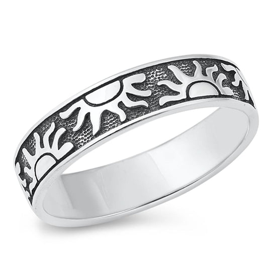 Sterling Silver Sun Ring