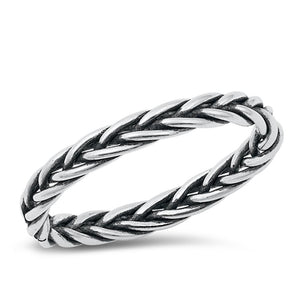 Sterling Silver Braided Band