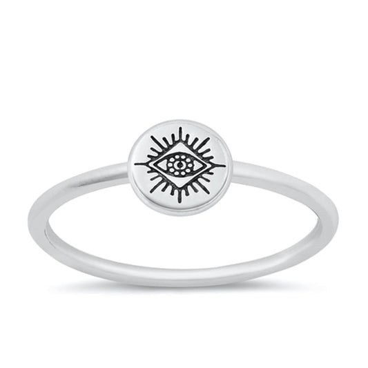 Sterling Silver Protective Eye Ring