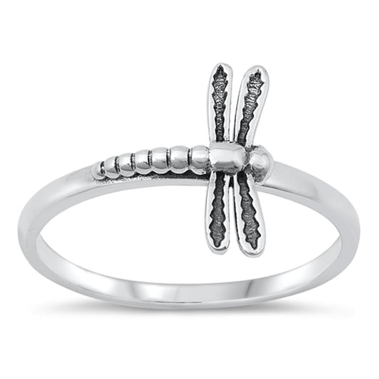 Sterling Silver Dragonfly Ring