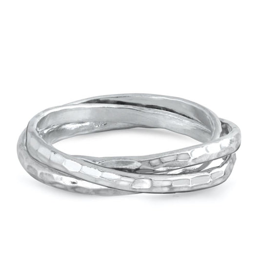 Sterling Silver Triple Band