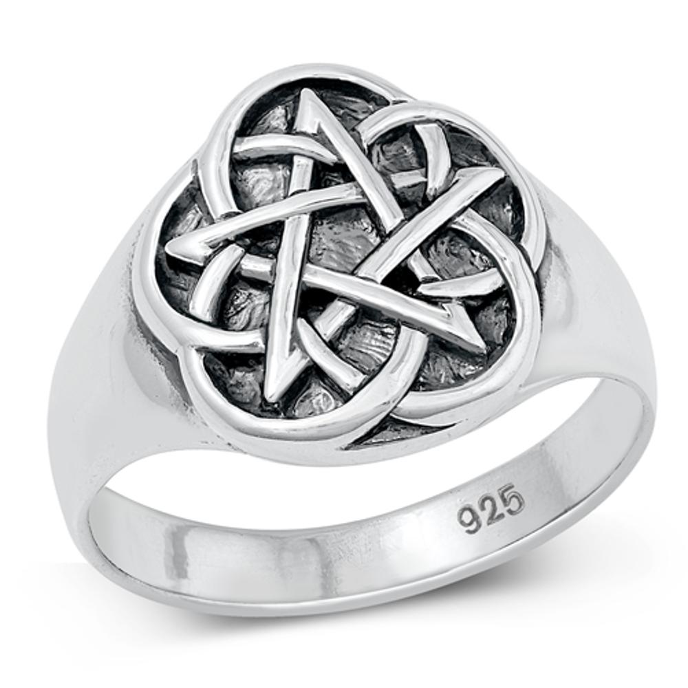 Sterling Silver Pentagram Ring