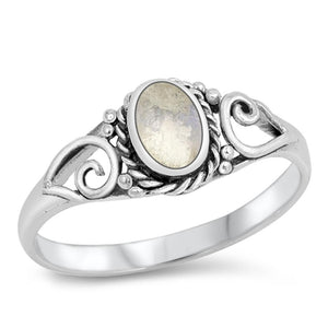 Sterling Silver Moonstone Ring