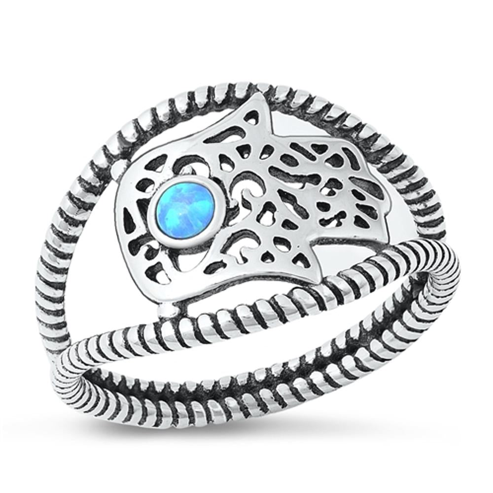 Sterling Silver Hamsa Ring