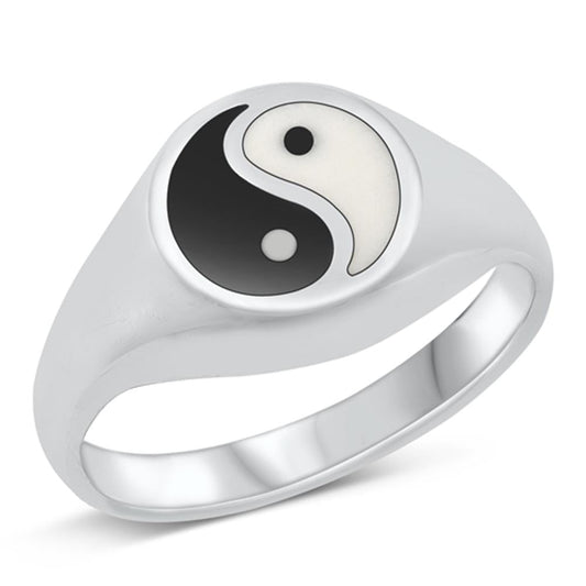 Sterling Silver Yin & Yang Ring