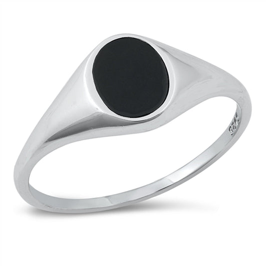 Simple Minimalist Modern Circle Ring .925 Sterling Silver Band Sizes 1-10