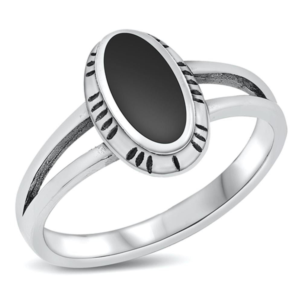 Sterling Silver Black Onyx Ring