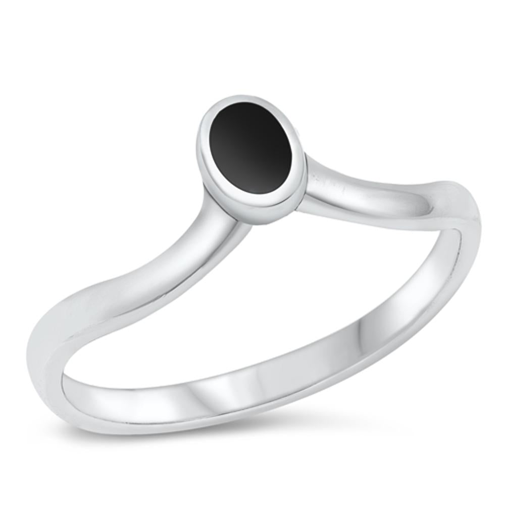 Sterling Silver Black Onyx Ring