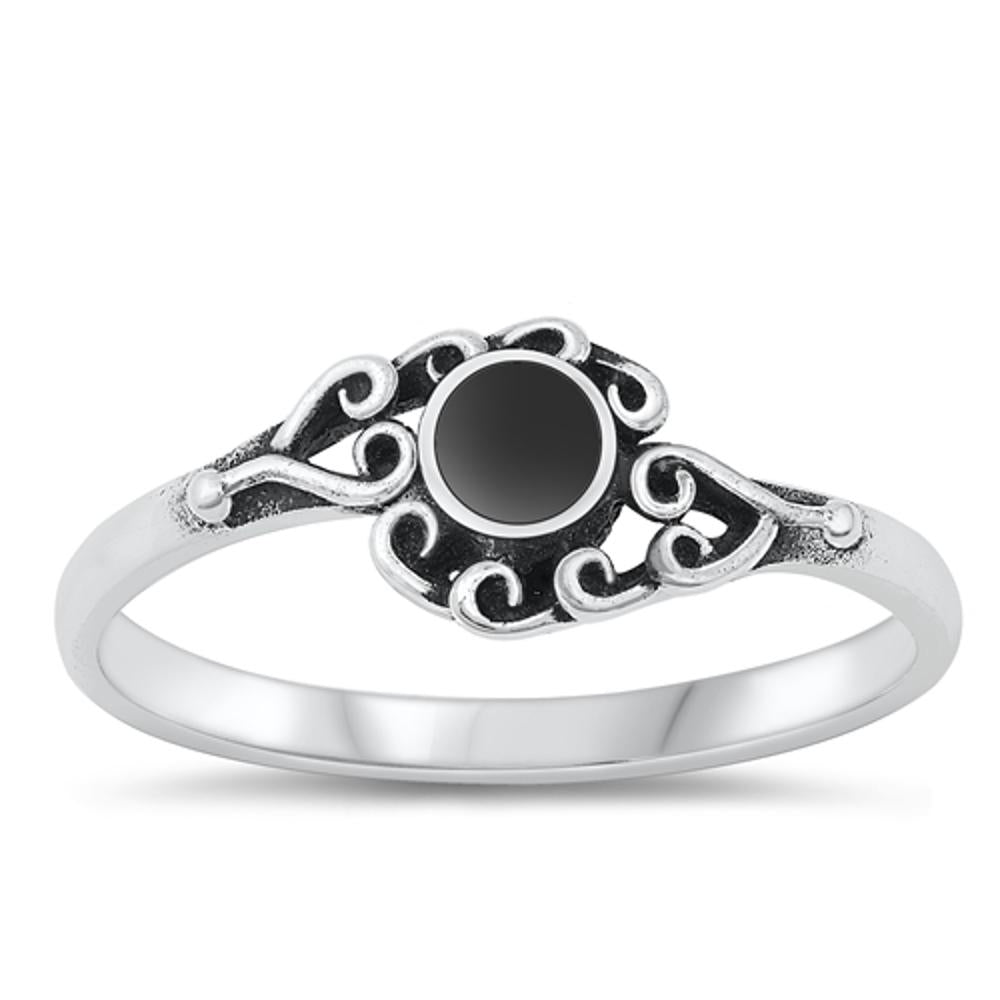 Sterling Silver Black Onyx Ring