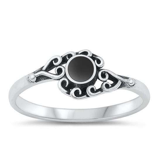 Sterling Silver Black Onyx Ring