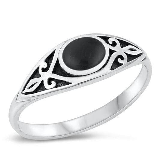 Sterling Silver Black Onyx Ring