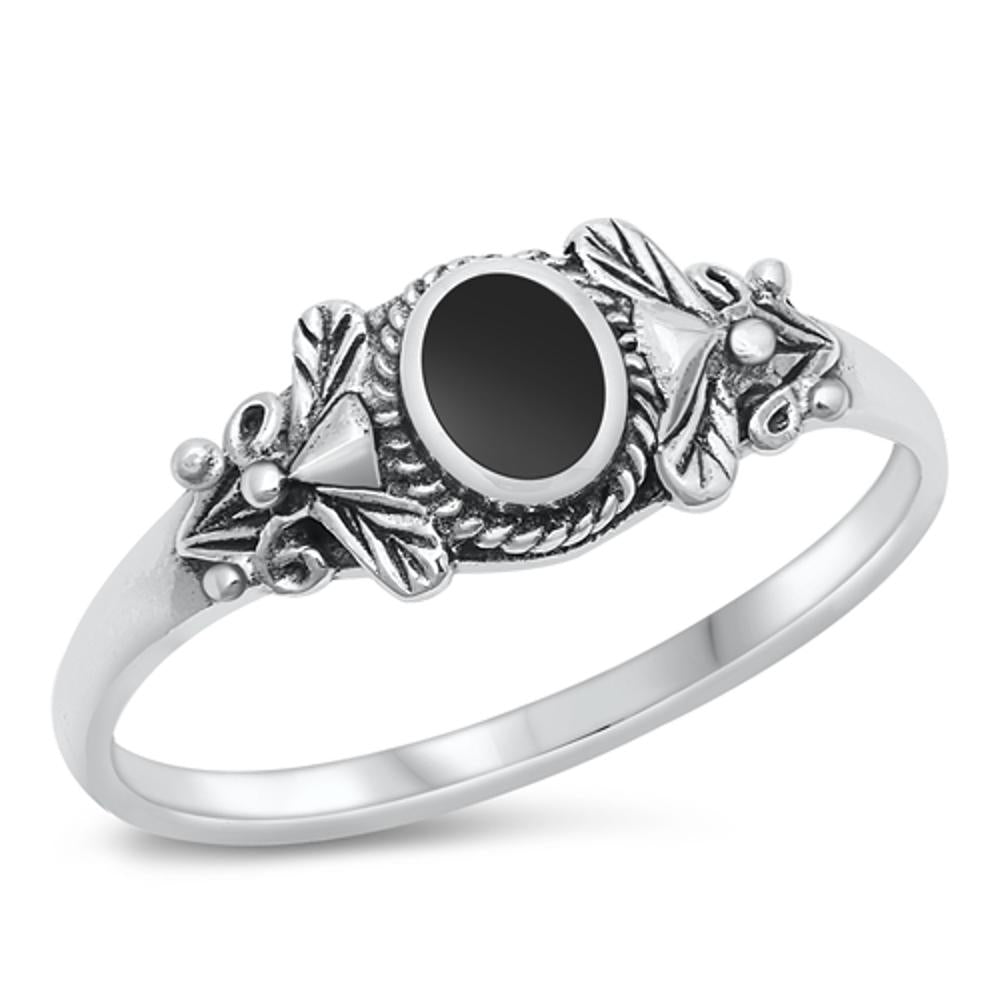 Sterling Silver Black Onyx Ring