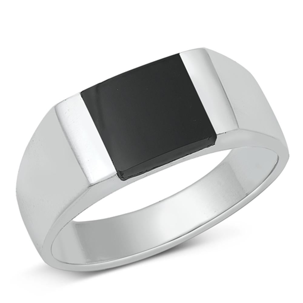 Sterling Silver Black Onyx Ring