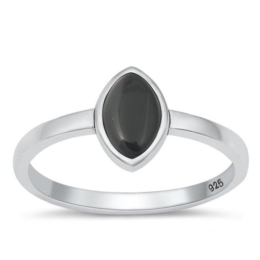 Sterling Silver Black Onyx Ring