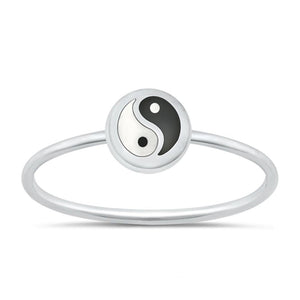 Sterling Silver Yin & Yang Ring