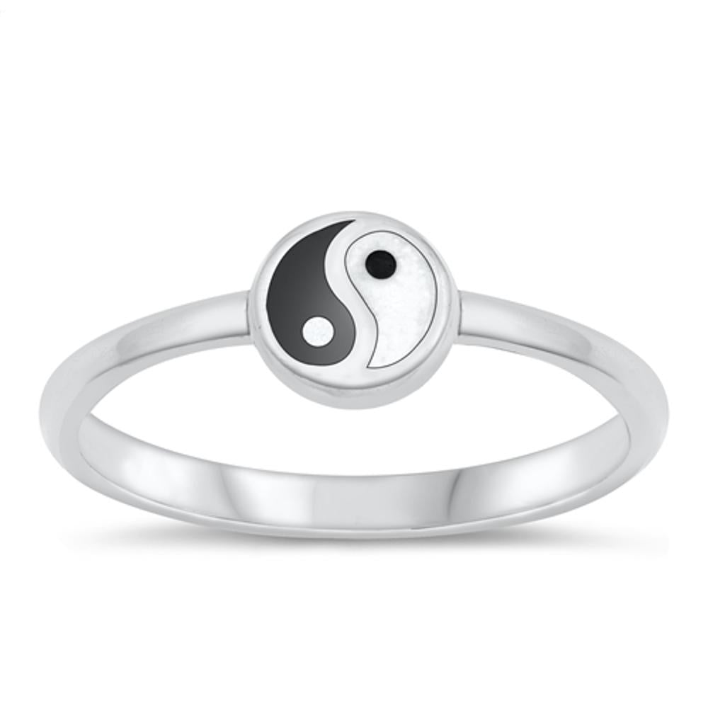 Sterling Silver Yin & Yang Ring