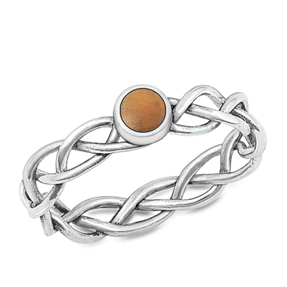 Sterling Silver Tiger Eye Ring