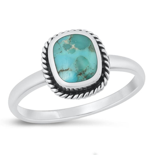 Sterling Silver Turquoise Cocktail Ring