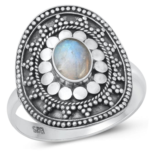 Sterling Silver Moonstone Ring