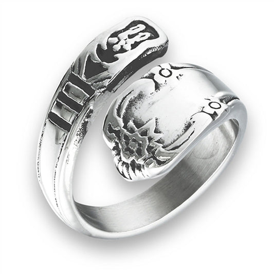 Stainless Steel Victorian Spoon Ring