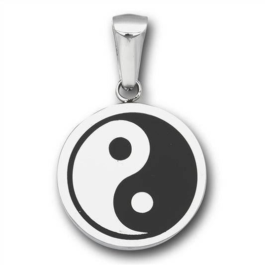 Stainless Steel Yin Yang Pendant