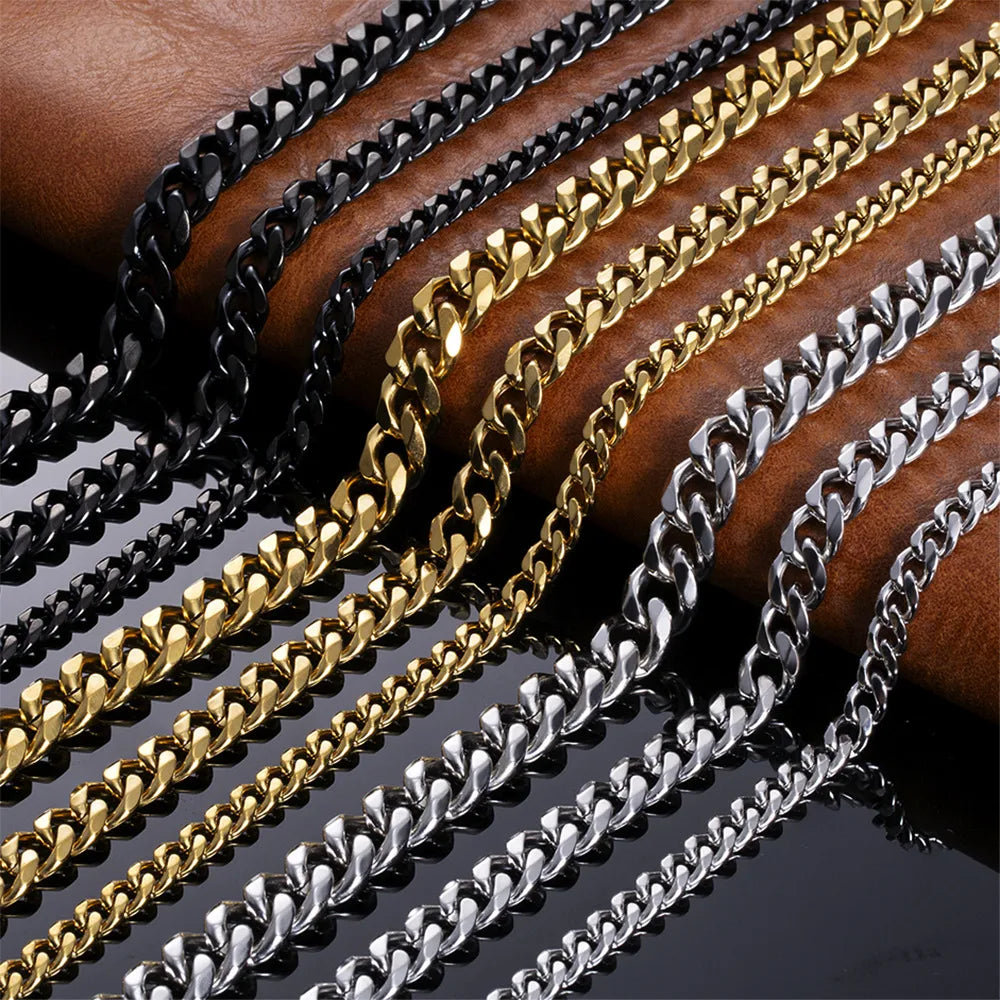 Cuban Link Chain Bracelet – Stainless Steel