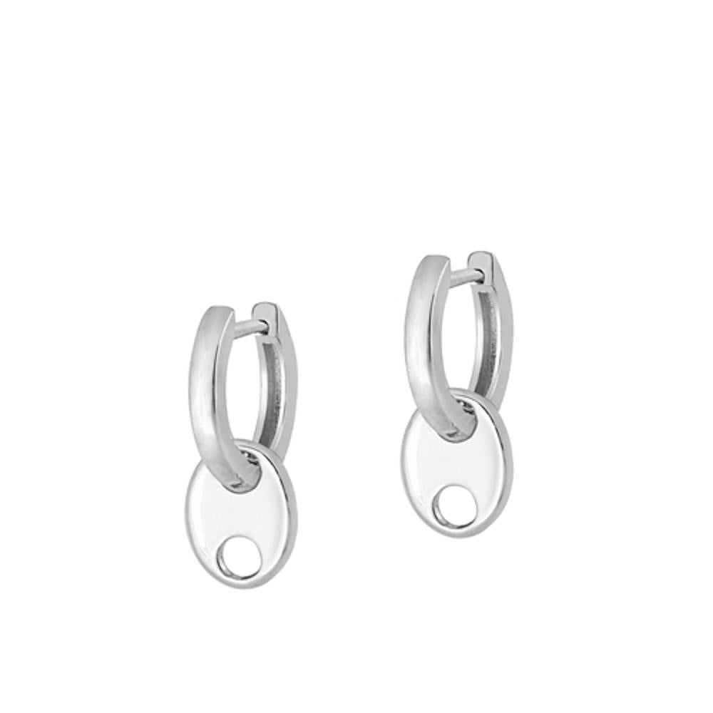 High Polished Hoop Earrings – Sterling Silver