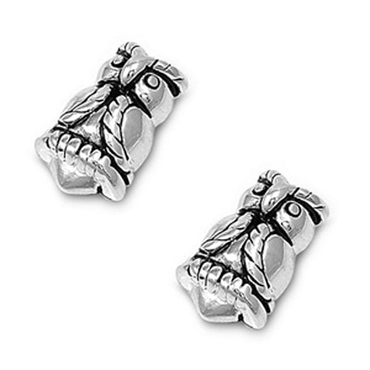 Owl Earrings – Sterling Silver
