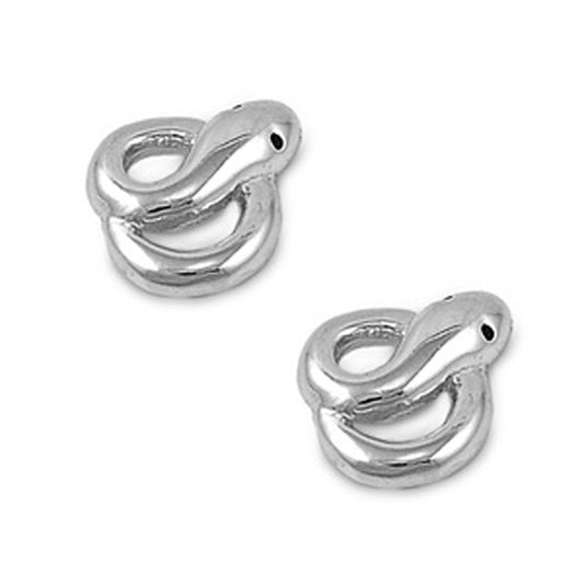 Snake Earrings – Sterling Silver