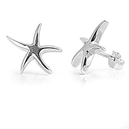 Starfish Stud Earrings (EP441022) – Sterling Silver