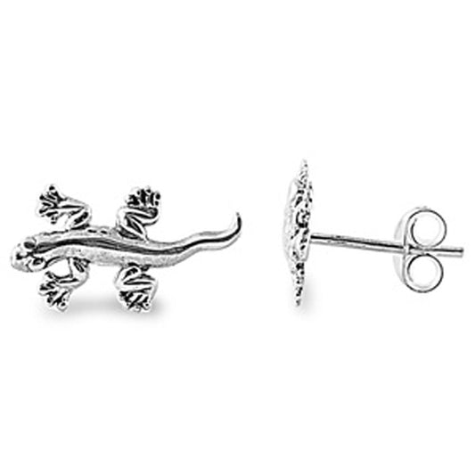 Lizard Stud Earrings (EP441044) – Sterling Silver