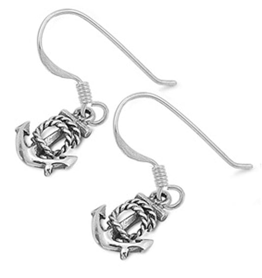 Anchor Earrings – Sterling Silver