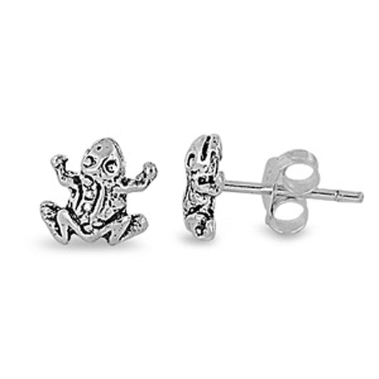 Frog Stud Earrings (EP441099) – Sterling Silver
