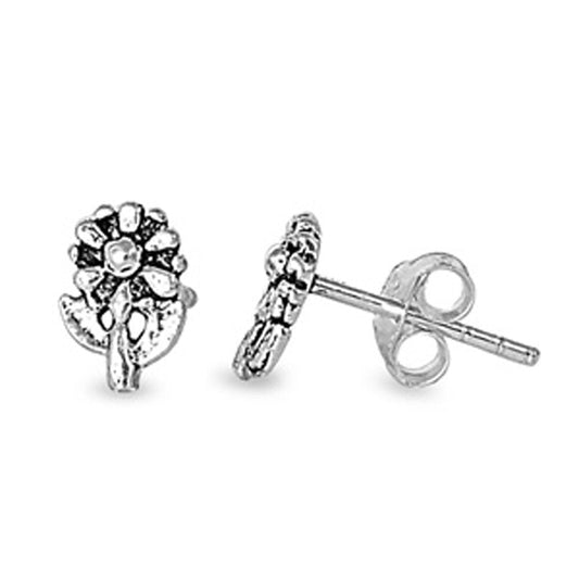 Flower Stud Earrings (EP441100) – Sterling Silver