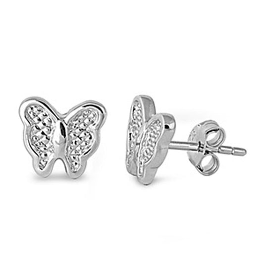 Butterfly Stud Earrings (EP441153) – Sterling Silver