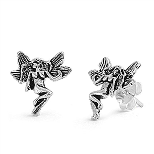 Fairy Stud Earrings – Sterling Silver