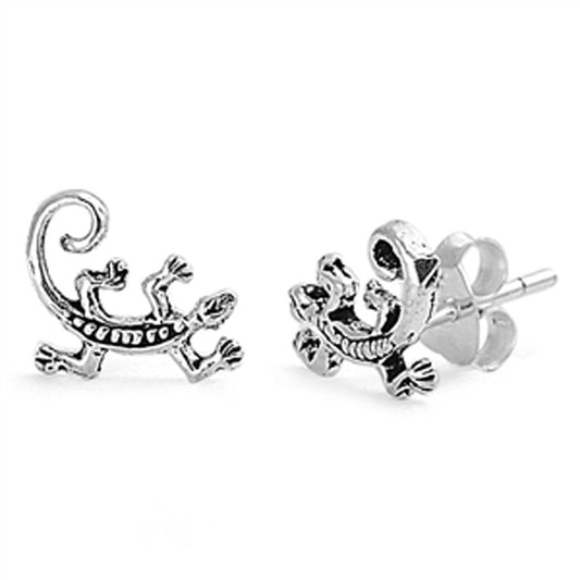 Lizard Stud Earrings (EP441248) – Sterling Silver