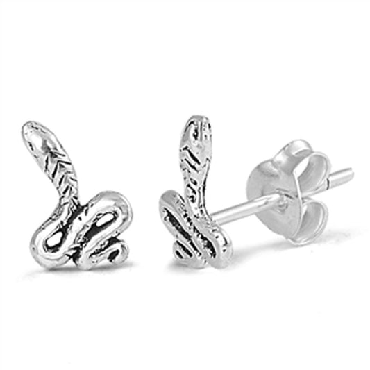 Snake Stud Earrings (EP441255) – Sterling Silver