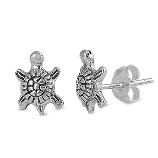 Turtle Stud Earrings (EP441287) – Sterling Silver