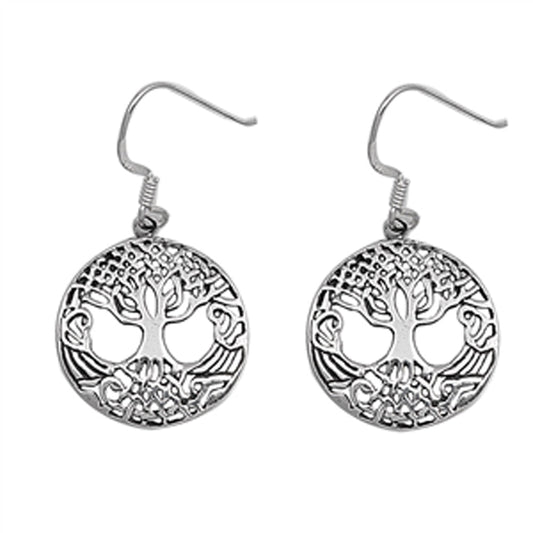 Celtic Knot Branch Tree of Life Earrings – Sterling Silver