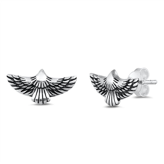 Soaring Eagle Elegant Bird Animal Majestic Earrings – Sterling Silver