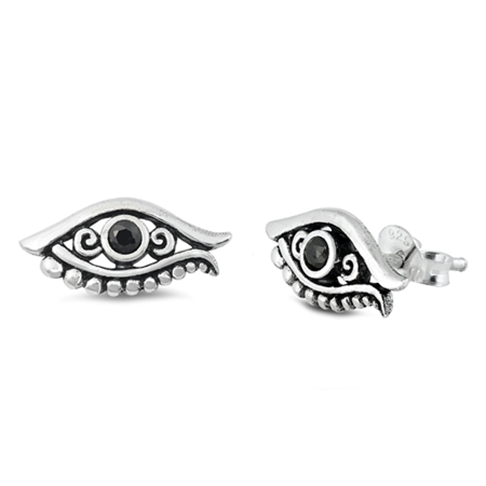 Bali All Seeing Eye of Horus Earrings – Sterling Silver