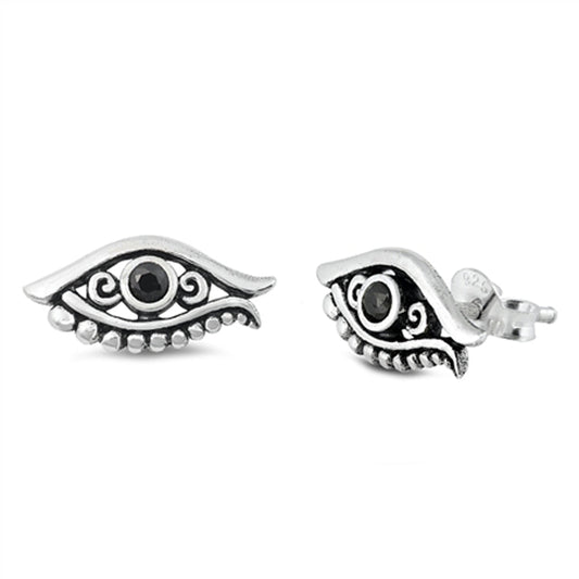 Bali All Seeing Eye of Horus Earrings – Sterling Silver