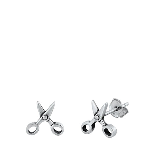 Hairdresser Barber Scissors Earrings – Sterling Silver